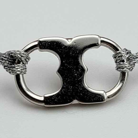 Tory Burch Embrace Ambition Bracelet Silver Adjustable Slider OS - Picture 5 of 5